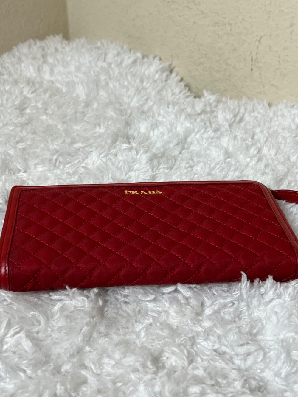 Prada Long Red Zippy Wallet - Picture 5 of 8
